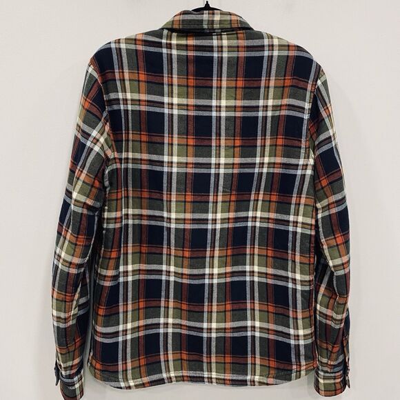 TAILOR VINTAGE Men's S Plaid Flannel Sherpa Fleece Lined Shacket Grunge Workwear - Picture 2 of 15